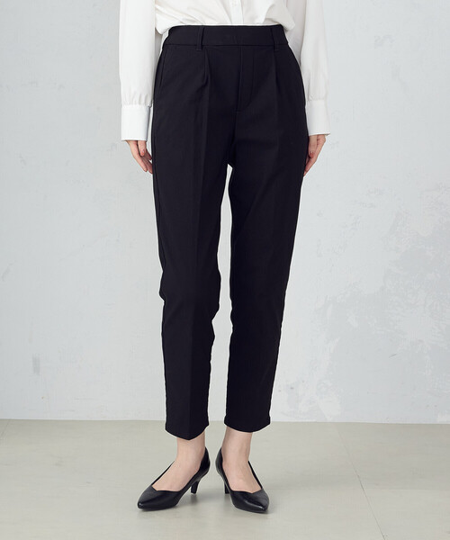 COMME CA MODELS（コムサモデルズ）の「【美しいベーシックパンツ】裏起毛テーパードパンツ（その他パンツ・レディース・ブラック/チャコール/ネイビー/ベージュ・X-SMALL/SMALL/MEDIUM/LARGE/X-LARGE）」の6枚目の写真