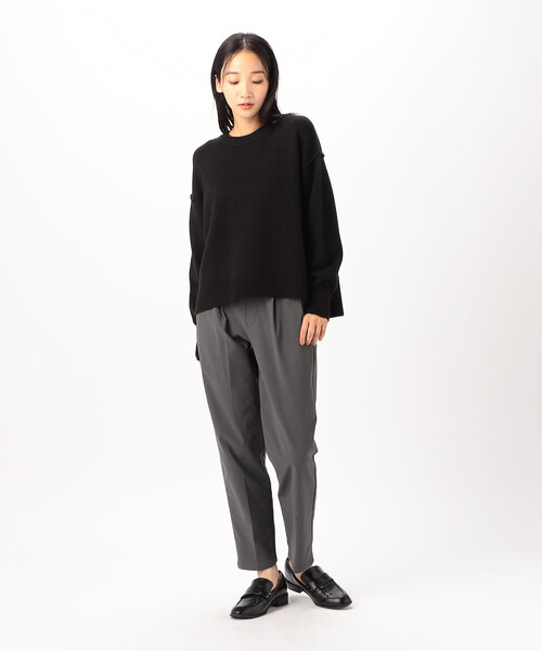 COMME CA MODELS（コムサモデルズ）の「【美しいベーシックパンツ】裏起毛テーパードパンツ（その他パンツ・レディース・ブラック/チャコール/ネイビー/ベージュ・X-SMALL/SMALL/MEDIUM/LARGE/X-LARGE）」の10枚目の写真