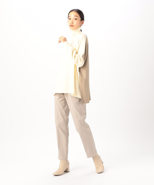 COMME CA MODELS（コムサモデルズ）の「【美しいベーシックパンツ】裏起毛テーパードパンツ（その他パンツ・レディース・ブラック/チャコール/ネイビー/ベージュ・X-SMALL/SMALL/MEDIUM/LARGE/X-LARGE）」の12枚目の写真