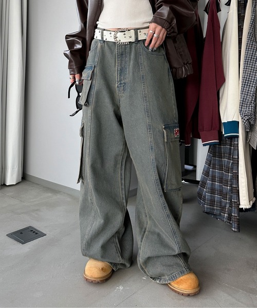 sedacle(セダクル)の「カーゴワイドデニム(デニムパンツ・メンズ・インディゴブルー/ブルー/ブラック・SMALL/MEDIUM/LARGE)」の12枚目の写真