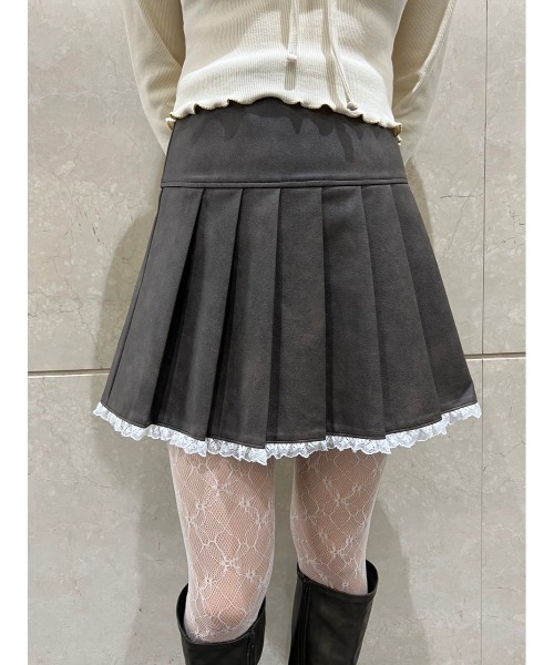 PHILLY（フィリー）の「【PHILLY】レースパイピングPUスカート（スカート・レディース・ブラック/ブラウン・FREE）」の14枚目の写真