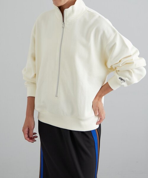 【セール】オーガニックコットンハーフZipスウェット（Tシャツ/カットソー）｜earthy（アーシー）