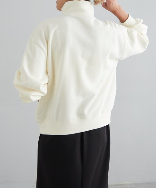 【セール】オーガニックコットンハーフZipスウェット（Tシャツ/カットソー）｜earthy（アーシー）