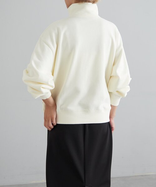 【セール】オーガニックコットンハーフZipスウェット（Tシャツ/カットソー）｜earthy（アーシー）