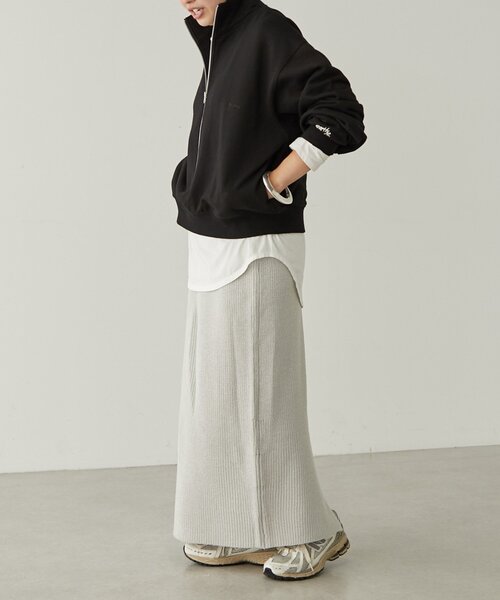【セール】オーガニックコットンハーフZipスウェット（Tシャツ/カットソー）｜earthy（アーシー）