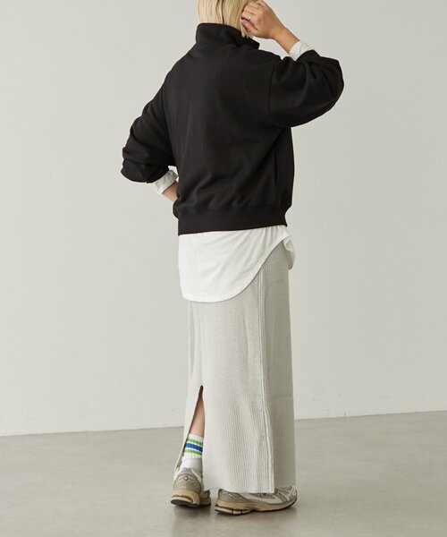 【セール】オーガニックコットンハーフZipスウェット（Tシャツ/カットソー）｜earthy（アーシー）