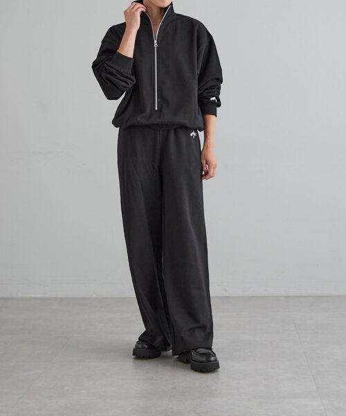 【セール】オーガニックコットンハーフZipスウェット（Tシャツ/カットソー）｜earthy（アーシー）