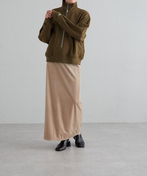 【セール】オーガニックコットンハーフZipスウェット（Tシャツ/カットソー）｜earthy（アーシー）