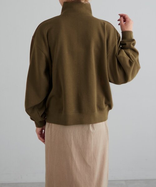 【セール】オーガニックコットンハーフZipスウェット（Tシャツ/カットソー）｜earthy（アーシー）