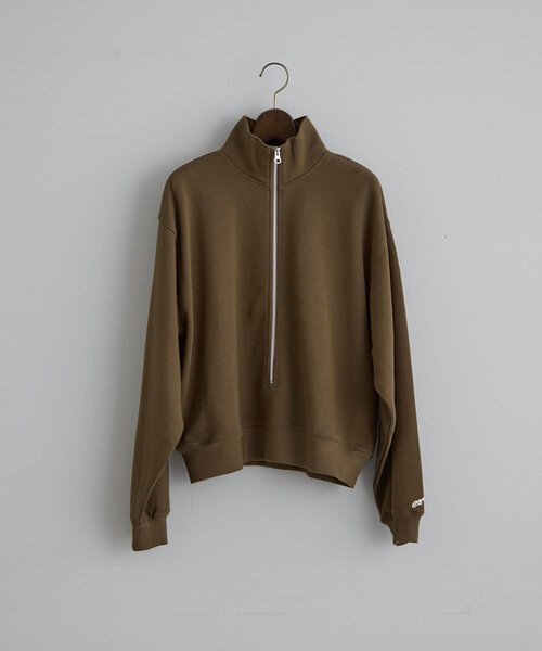 【セール】オーガニックコットンハーフZipスウェット（Tシャツ/カットソー）｜earthy（アーシー）