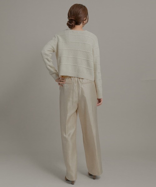 URBAN RESEARCH Sonny Label(アーバンリサーチサニーレーベル)の「シャイニーツイルサテンパンツ(その他パンツ・レディース・ブラウン/イエロー系その他・38/36)」の8枚目の写真