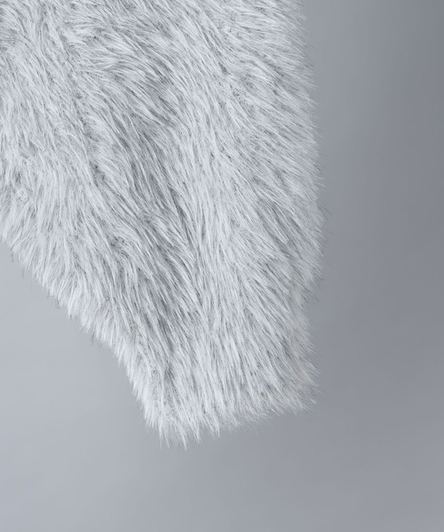 KUUUPY（クーピー）の「Feather Yarn Short Knit - フェザーヤーンショートニット（ニット/セーター・メンズ・ブラック/グレー・LARGE/MEDIUM/SMALL）」の4枚目の写真