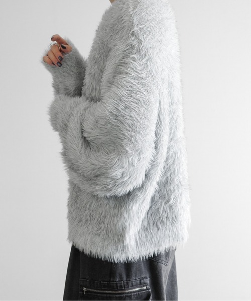 KUUUPY（クーピー）の「Feather Yarn Short Knit - フェザーヤーン