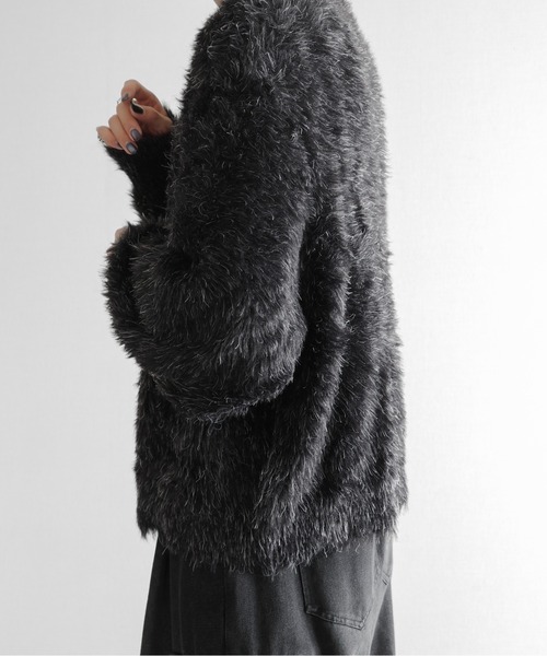 KUUUPY（クーピー）の「Feather Yarn Short Knit - フェザーヤーン