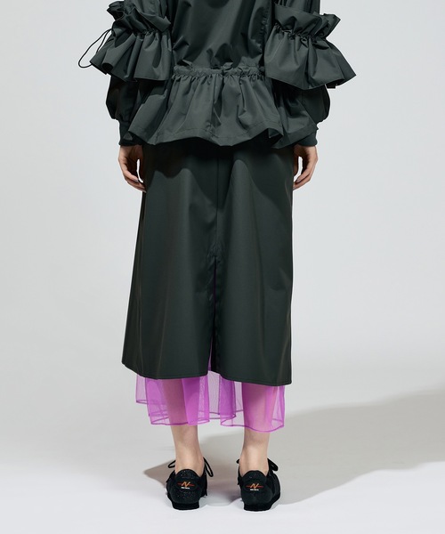 NON TOKYO（ノントーキョー）の「TULLE LAYERED NYLON SKIRT（スカート・レディース・アイボリー/ブラック/カーキ・FREE）」の9枚目の写真