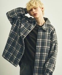 Shoowtime（ショウタイム）の「ドロップショルダーチェックシャツジャケットビッグシルエット（その他アウター）」