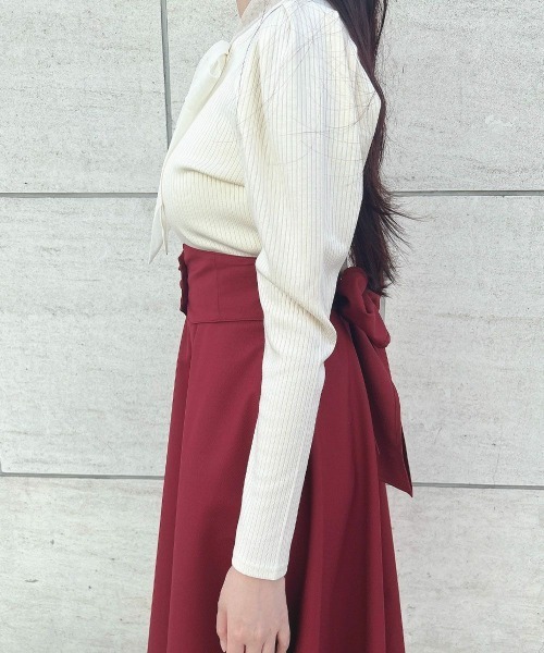 an another angelus（アンアナザーアンジェラス）の「チュールボウタイテレコロンT/ananotherangelus（Tシャツ/カットソー・レディース・アイボリー/ブラック/チャコールグレー・FREE）」の11枚目の写真