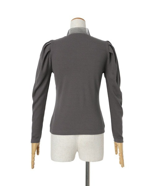 an another angelus（アンアナザーアンジェラス）の「チュールボウタイテレコロンT/ananotherangelus（Tシャツ/カットソー・レディース・アイボリー/ブラック/チャコールグレー・FREE）」の18枚目の写真