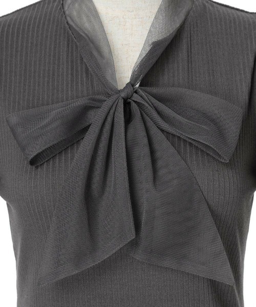 an another angelus（アンアナザーアンジェラス）の「チュールボウタイテレコロンT/ananotherangelus（Tシャツ/カットソー・レディース・アイボリー/ブラック/チャコールグレー・FREE）」の19枚目の写真