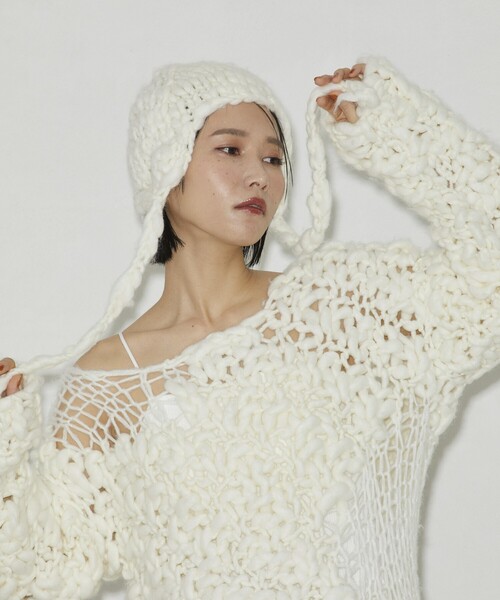 【1点物】ウエストハムユナイテッドFC ニットキャップマフラーセット ビンテージ 1点物】ウエストハムユナイテッドFC ニットキャップマフラーセット