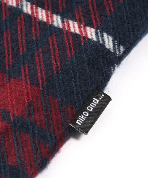 niko and...(ニコアンド)の「オリジナルアクリルチェック柄クッションカバー(クッション/クッションカバー・レディース・ベージュ/ネイビー・0)」の6枚目の写真