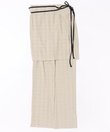 STYLEBLOCK | シアーカットソー&ワッフルラップスカート付きレギンス(その他パンツ)