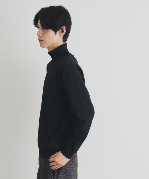 THE SHOP TK (ザ ショップ ティーケー )の「◆ライトポリタートルニット(ニット/セーター・メンズ・ブラック/ブラウン系その他/チャコールグレー・04/02/03)」の4枚目の写真