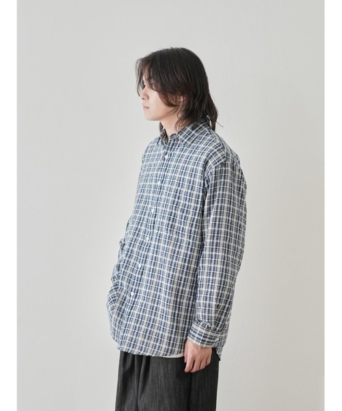 Bargiee シャツ チェックシャツ 半袖 ユニセックス メンズ