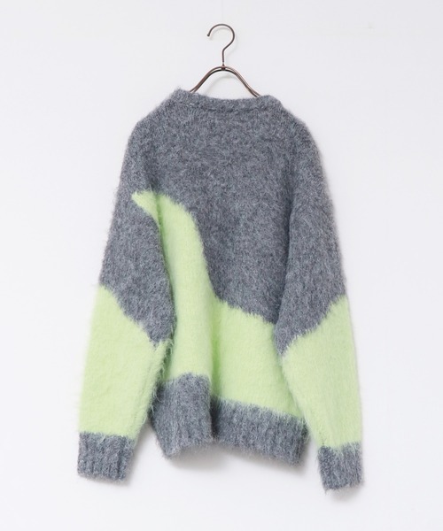 hunch(ハンチ)の「【新色追加】ニュアンス柄ブロッキングニット(ニット/セーター・レディース・ブラウン系その他/グレー系その他/ブラック系その他/ホワイト系その他・FREE)」の21枚目の写真