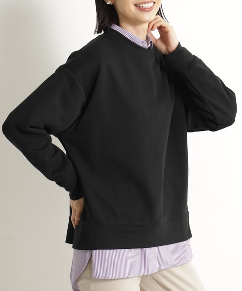 FOUND GOOD（ファウンドグッド）の「サイドZIPクリーンウラケ（スウェット・レディース・ブラウン系3/ブルー系2/アイボリー/ブラック/グレー系5・S/L/M）」の8枚目の写真