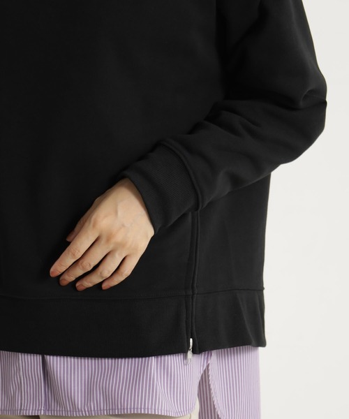 FOUND GOOD（ファウンドグッド）の「サイドZIPクリーンウラケ（スウェット・レディース・ブラウン系3/ブルー系2/アイボリー/ブラック/グレー系5・S/L/M）」の9枚目の写真