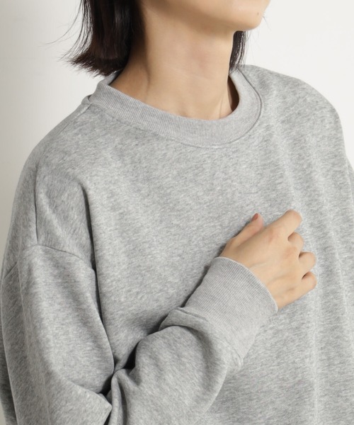 FOUND GOOD（ファウンドグッド）の「サイドZIPクリーンウラケ（スウェット・レディース・ブラウン系3/ブルー系2/アイボリー/ブラック/グレー系5・S/L/M）」の12枚目の写真