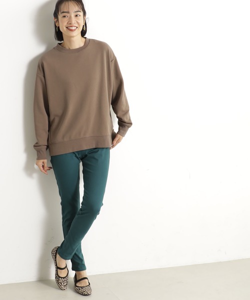 FOUND GOOD（ファウンドグッド）の「サイドZIPクリーンウラケ（スウェット・レディース・ブラウン系3/ブルー系2/アイボリー/ブラック/グレー系5・S/L/M）」の14枚目の写真