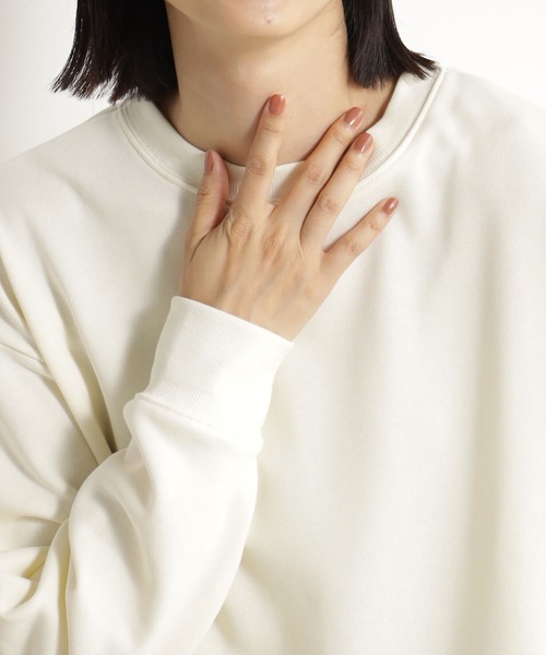 FOUND GOOD（ファウンドグッド）の「サイドZIPクリーンウラケ（スウェット・レディース・ブラウン系3/ブルー系2/アイボリー/ブラック/グレー系5・S/L/M）」の19枚目の写真