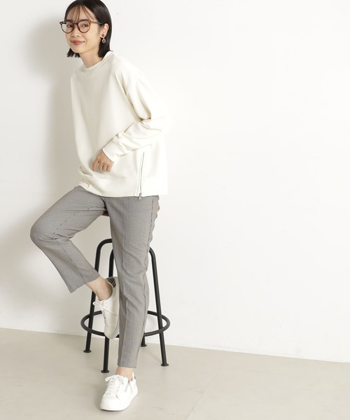 FOUND GOOD（ファウンドグッド）の「サイドZIPクリーンウラケ（スウェット・レディース・ブラウン系3/ブルー系2/アイボリー/ブラック/グレー系5・S/L/M）」の21枚目の写真