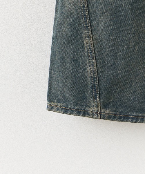 ROOPTOKYO（ループトウキョウ）の「ヴィンテージ風 切替ワイドデニムパンツ Y2K（デニムパンツ・レディース・ブルー・FREE）」の5枚目の写真