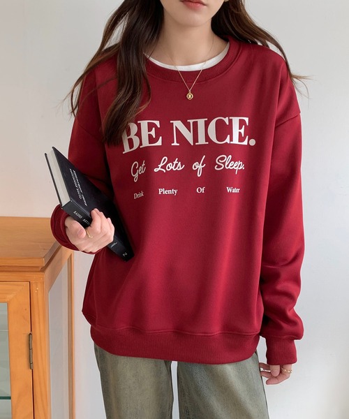 SHEPP(シープ)の「フロントロゴビッグプルオーバー(スウェット・レディース・ネイビー/ホワイト/レッド・XXL/XL/M/L)」の5枚目の写真