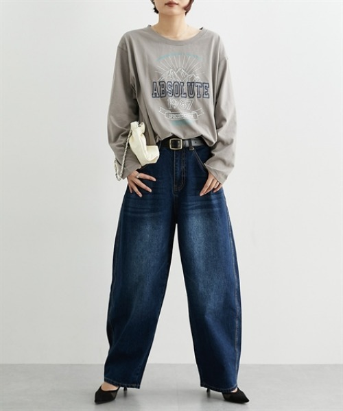 nissen(ニッセン)の「カーブデニムパンツ(デニムパンツ・レディース・ネイビー/ブルー・LL/L/M/S)」の10枚目の写真