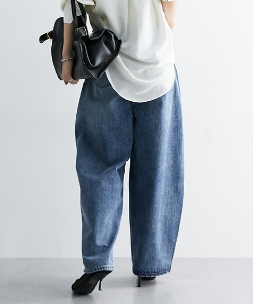 nissen(ニッセン)の「カーブデニムパンツ(デニムパンツ・レディース・ネイビー/ブルー・LL/L/M/S)」の15枚目の写真