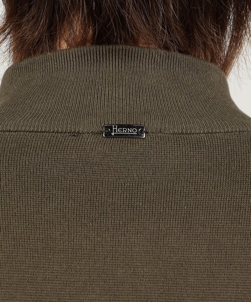 HERNO(ヘルノ)の「HERNO ニットコンビ ブルゾン(ブルゾン・メンズ・カーキ/ライトグレー・52/48/50)」の12枚目の写真