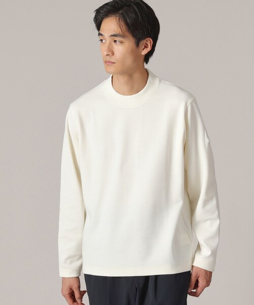 TAKEO KIKUCHI（タケオキクチ）の「【Sサイズ～】ウールブレンド ポンチ カットソー（Tシャツ/カットソー・メンズ・ボルドー/チャコールグレー/ホワイト系・01/02/03/04）」の3枚目の写真