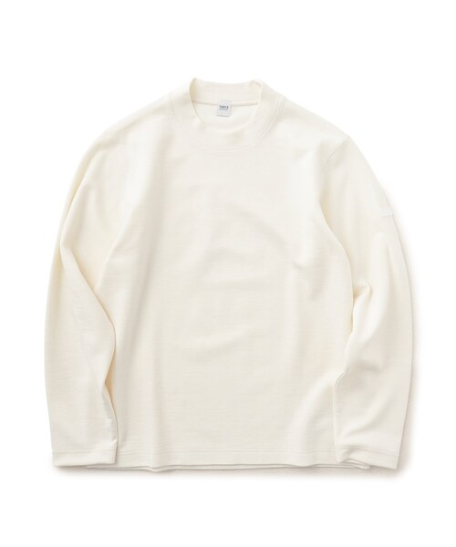 TAKEO KIKUCHI（タケオキクチ）の「【Sサイズ～】ウールブレンド ポンチ カットソー（Tシャツ/カットソー・メンズ・ボルドー/チャコールグレー/ホワイト系・01/02/03/04）」の4枚目の写真