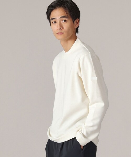 TAKEO KIKUCHI（タケオキクチ）の「【Sサイズ～】ウールブレンド ポンチ カットソー（Tシャツ/カットソー・メンズ・ボルドー/チャコールグレー/ホワイト系・01/02/03/04）」の6枚目の写真