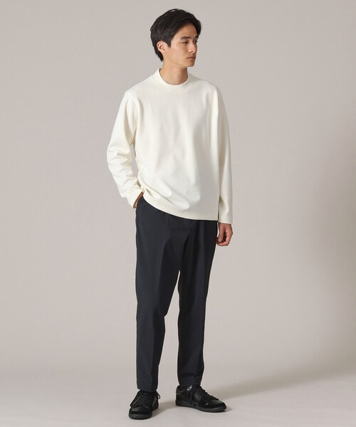 TAKEO KIKUCHI（タケオキクチ）の「【Sサイズ～】ウールブレンド ポンチ カットソー（Tシャツ/カットソー・メンズ・ボルドー/チャコールグレー/ホワイト系・01/02/03/04）」の7枚目の写真