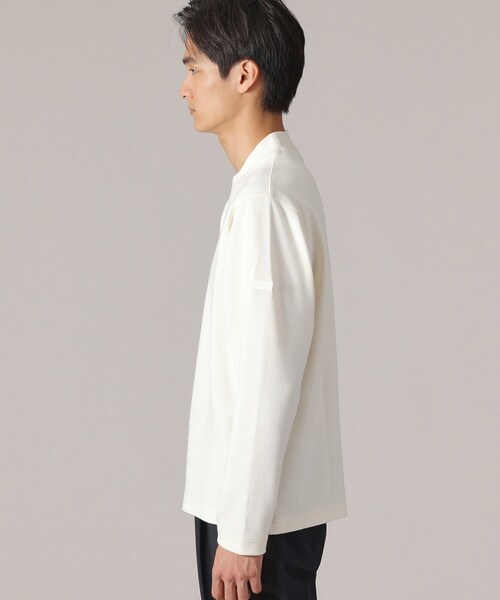 TAKEO KIKUCHI（タケオキクチ）の「【Sサイズ～】ウールブレンド ポンチ カットソー（Tシャツ/カットソー・メンズ・ボルドー/チャコールグレー/ホワイト系・01/02/03/04）」の18枚目の写真