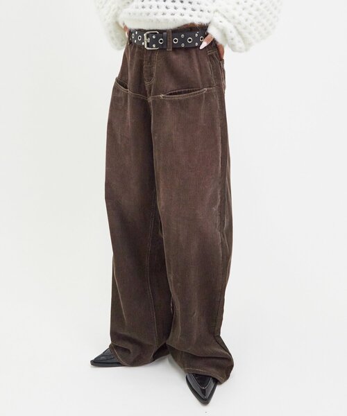 who's who、フーズフー、カジュアルパンツ、ボトムス セール】【UNISEX/サイズ展開あり】コーデュロイスラポケパンツ
