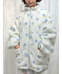 メリージェニー リボンブルゾン ブルー 新品 コート アウター ジャケット merry jenny Ribbon Stitch blouson（ブルー） -靴