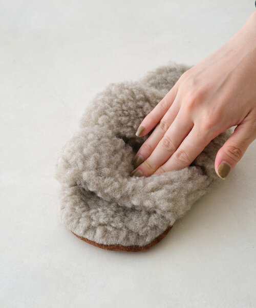 BIRTHDAY BAR(バースデイバー)の「【SAHIR サヒール】Wool roomshoes(ルームシューズ/スリッパ・レディース・グレー/ブルー・0)」の8枚目の写真