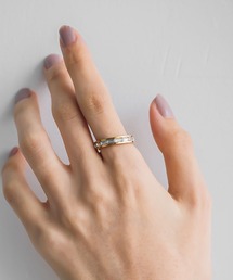 abaskdesign（アバスクデザイン）の「金属アレルギー対応 ジルコニアラインリング（リング）」