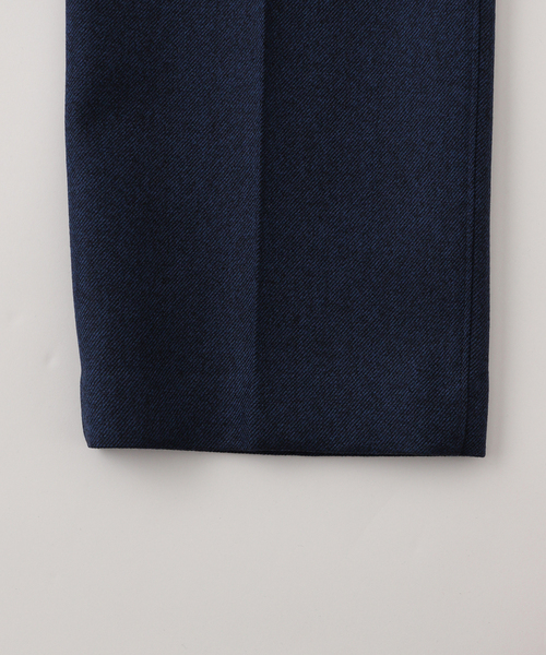 EDIFICE（エディフィス）の「LA BOUCLE (ラブークル) GANSHIN KERSEY ワイドパンツ（スラックス・メンズ・ネイビー/ブラウン・2/3）」の20枚目の写真